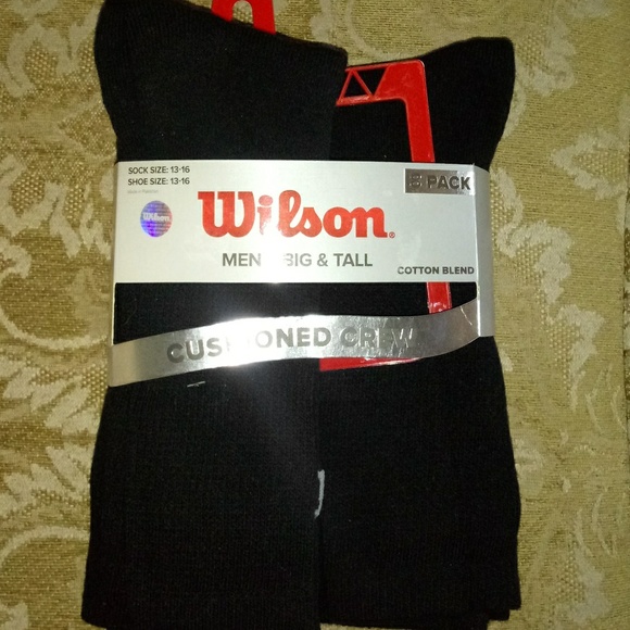 Wilson Other - 1006 Wilson 8Pk Big & Tall Crew Socks